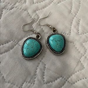 Aqua earrings